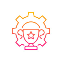 Success vector gradient icon style illustration. EPS 10 file