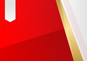 Abstract red and gold background for presentation background, certificate, business card, banner, flier and much more