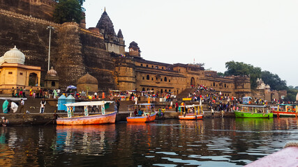 Fort Ahilya Of The Holkar Dynasty In Maheshwar