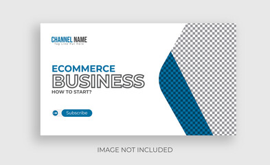 business youtube thumbnail template design