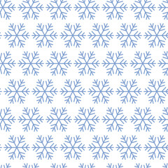 Christmas, New Year, holidays seamless pattern with painted snowflakes on a transparent background. Winter texture for printing, paper, design, fabric, decor, gift, food packaging, backgrounds