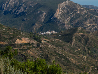 Obraz premium mountain town