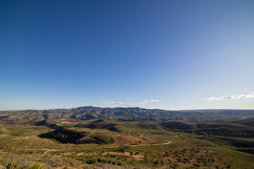 landscape with mountains and sky