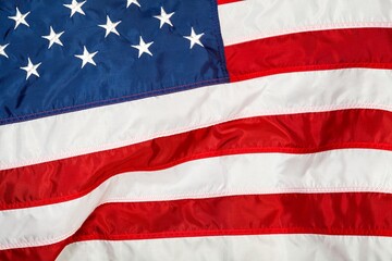 Closeup of the American Flag