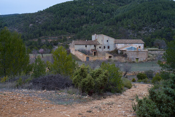 Fototapeta premium village in the mountains