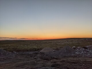 Sunset in the far north