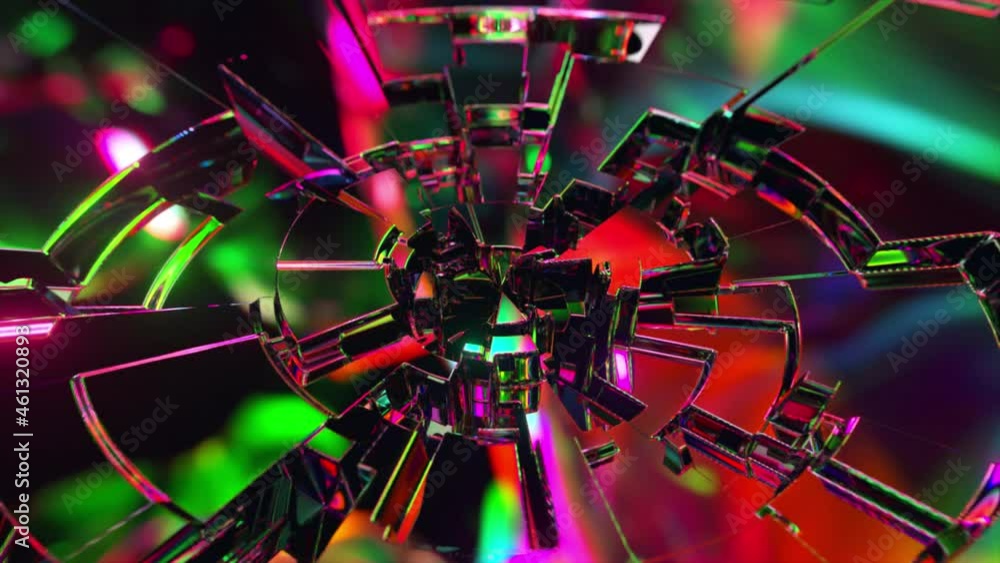 Poster abstract diamond background. moving blocks. seamless loop animation