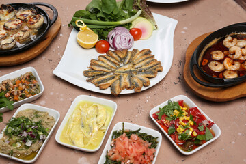 grilled fish and good appetizers