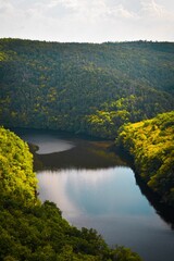 lake and mountains