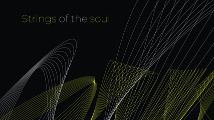 Abstract vector smooth color wave. Blue flow curve motion illustration. Smoke design. Vector lines.