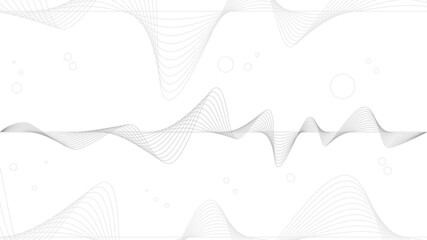 Abstract vector smooth color wave. Blue flow curve motion illustration. Smoke design. Vector lines.