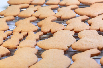 Traditional ginger cookies for Easter.