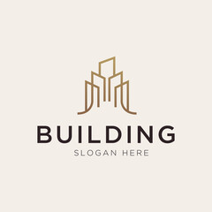 Luxury building logo template