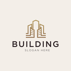 Luxury building logo template