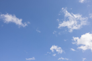 Amazing clouds hanging in the blue sky. Wonderful sunset and a better sunrise with beautiful clouds with a colourful sky.