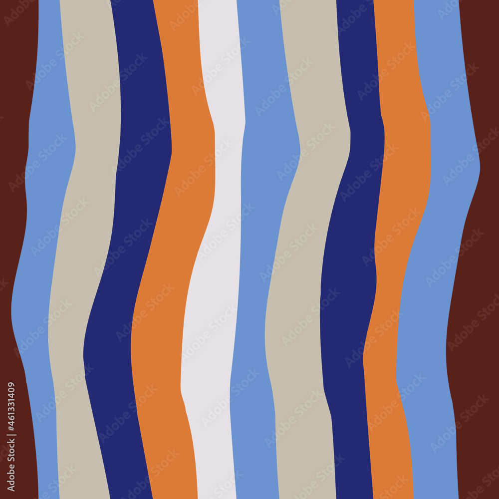 Poster multicolored vertical stripes. abstract striped background. seamless vector pattern.