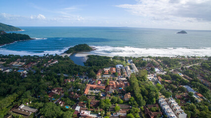 Obraz premium view from the beach