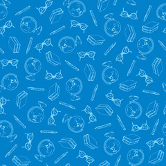 school pattern vector