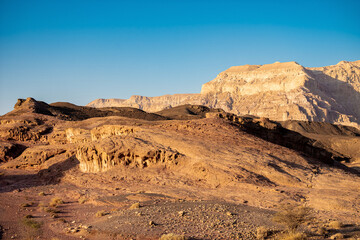 Scenic mountain view in Timna National Park, Arava Valley. Israel.