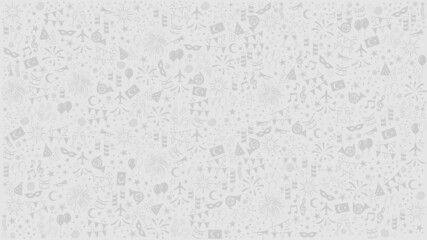 Turkish national celebrations icons pattern background