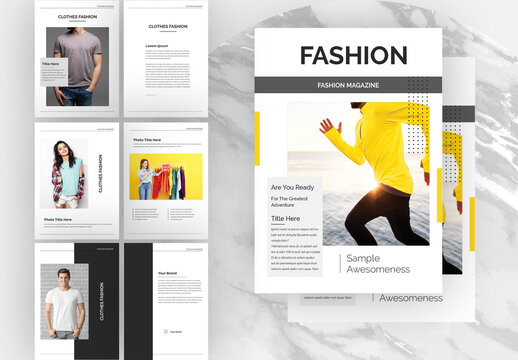 Modern Fashion Magazine Layout
