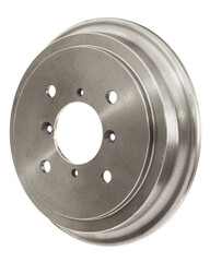 Rear car brake drum. isolated on white background