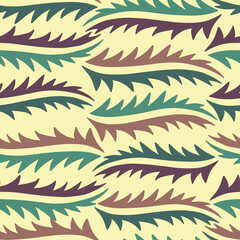 Modern seamless stylised colorful design with abstract geometric shapes