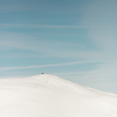 paysage des deux-alpes dans l'Oisans et le massif des écrins dans les alpes en france