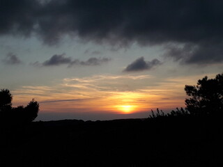 Obraz premium Coucher de soleil Sausset-les-Pins 