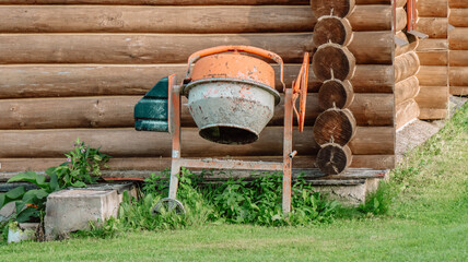 concrete mix on the wall