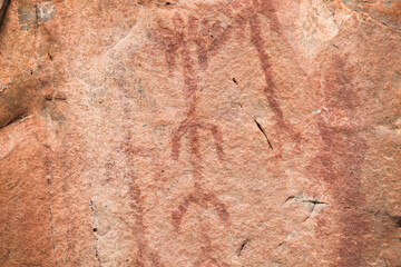 Fototapeta premium San Blas rock shelter paintings, Alburquerque, Spain
