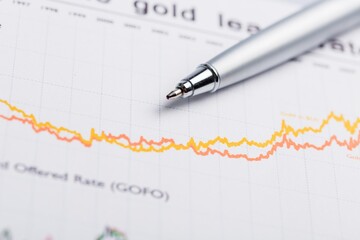 office document with a pen