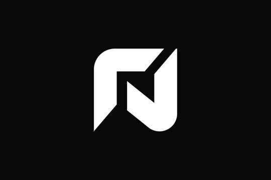 FN logo letter design on luxury background. NF logo monogram initials letter concept. FN icon logo design. NF elegant and Professional letter icon design on black background. N F FN NF