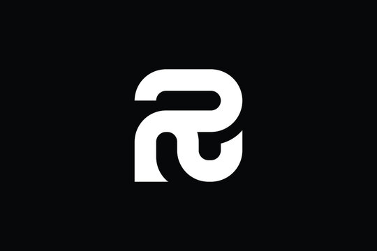 RN logo letter design on luxury background. NR  logo monogram initials letter concept. RN icon logo design. NR elegant and Professional letter icon design on black background. R N NR RN
