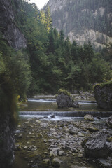 river in the mountains