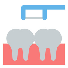 Dental Floss flat icon