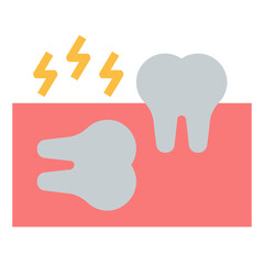 Wisdom Tooth flat icon