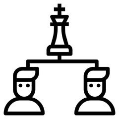 Tournament line icon