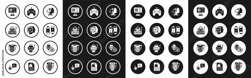 Poster set robot for maintenance, humanoid robot, error, software, battery, remote control, setting and ico