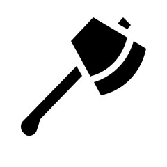 axe glyph icon