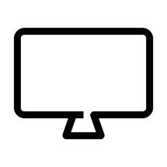 monitor line icon