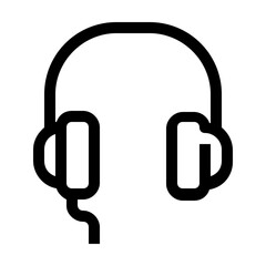 headphone outline icon