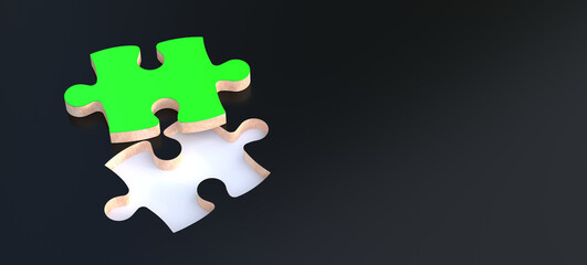 Missing green puzzle piece