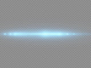 Laser beams, horizontal blue light rays streaks.