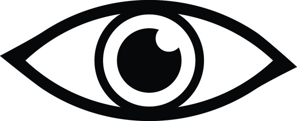Eye icon. Look and Vision icon.