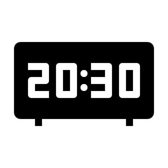 clock time glyph icon