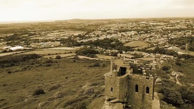 Carn Brea Castle, Redruth, Cornwall, UK