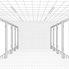 Toilet Background Animation Skech for Coloring