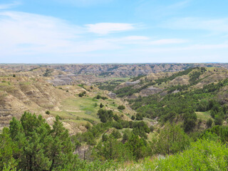 The north unit of the Theodore Roosevelt National Park in North Dakota.