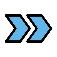 right arrow Color line icon